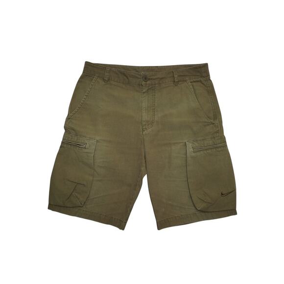 Nike SB Olive Green Ripstop Cargo Shorts-32 - Picture 1 of 9